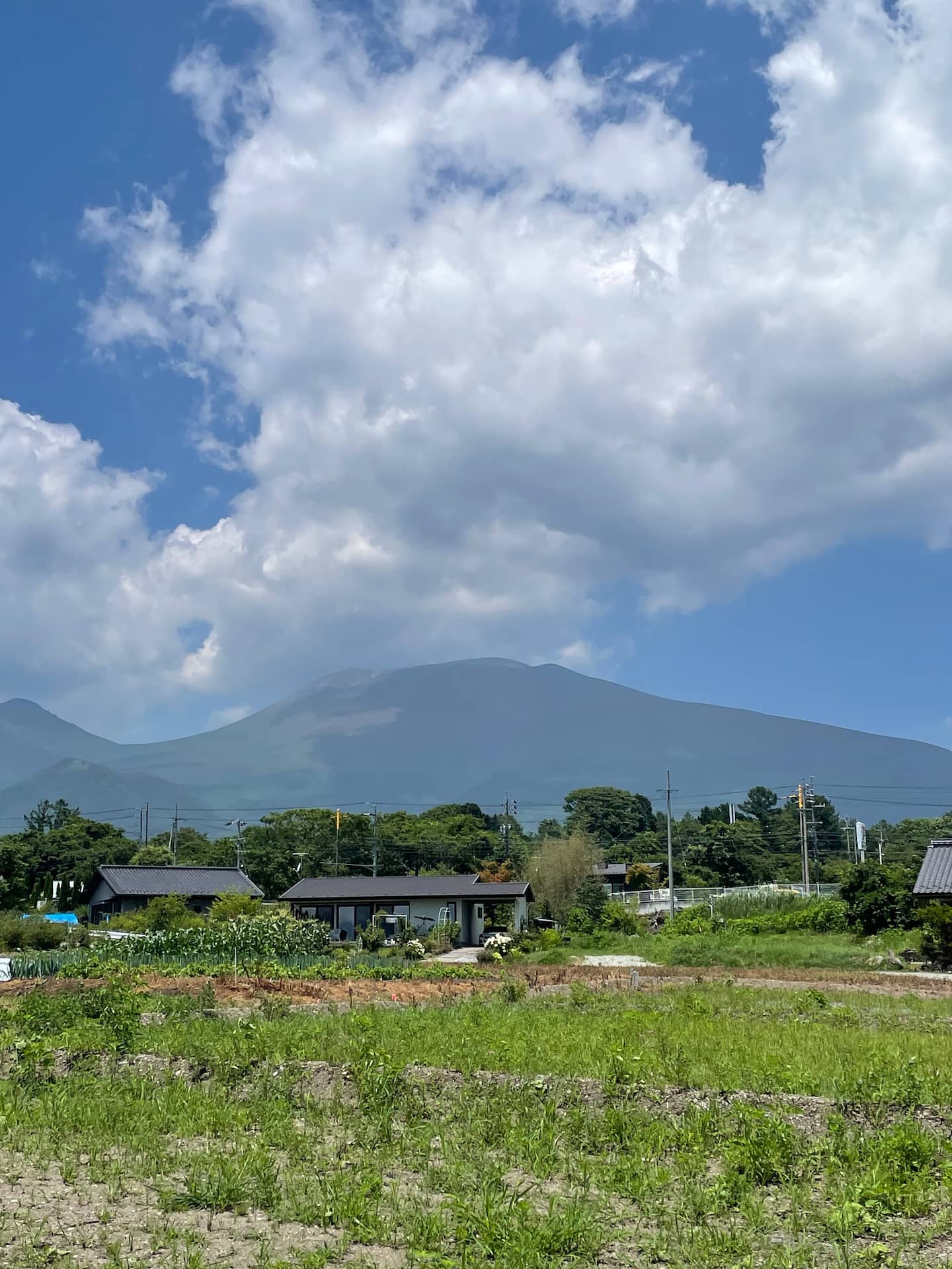 浅間山の眺め